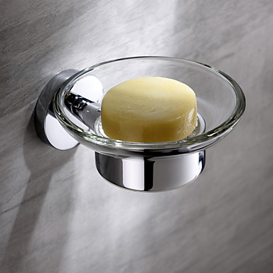 Bathroom Accessories Brass Chrome Finish Wall Mounted Soap Dish Holder